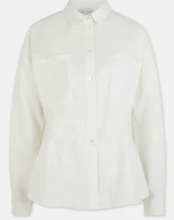 Femme Forte forte Chemise Oxford Avvitata écrue