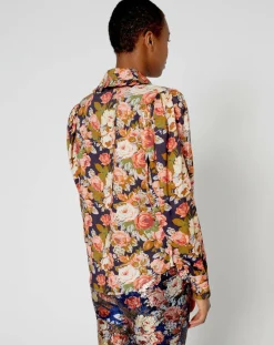 Online Manoush Chemise Patchwork encre