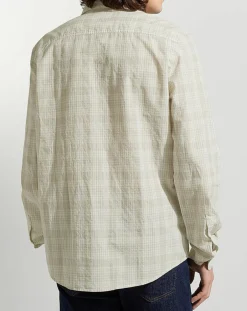 Homme Galeries Lafayette Chemise Picaro 2 ml caro beige/blanc