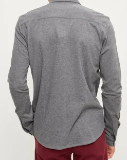 Homme Marc O'Polo Chemise Polo en Jersey gris chiné