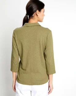 Marc O'Polo Chemise Polo Ml kaki