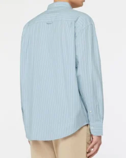 Homme Gant Chemise rayée Laps bleu ciel