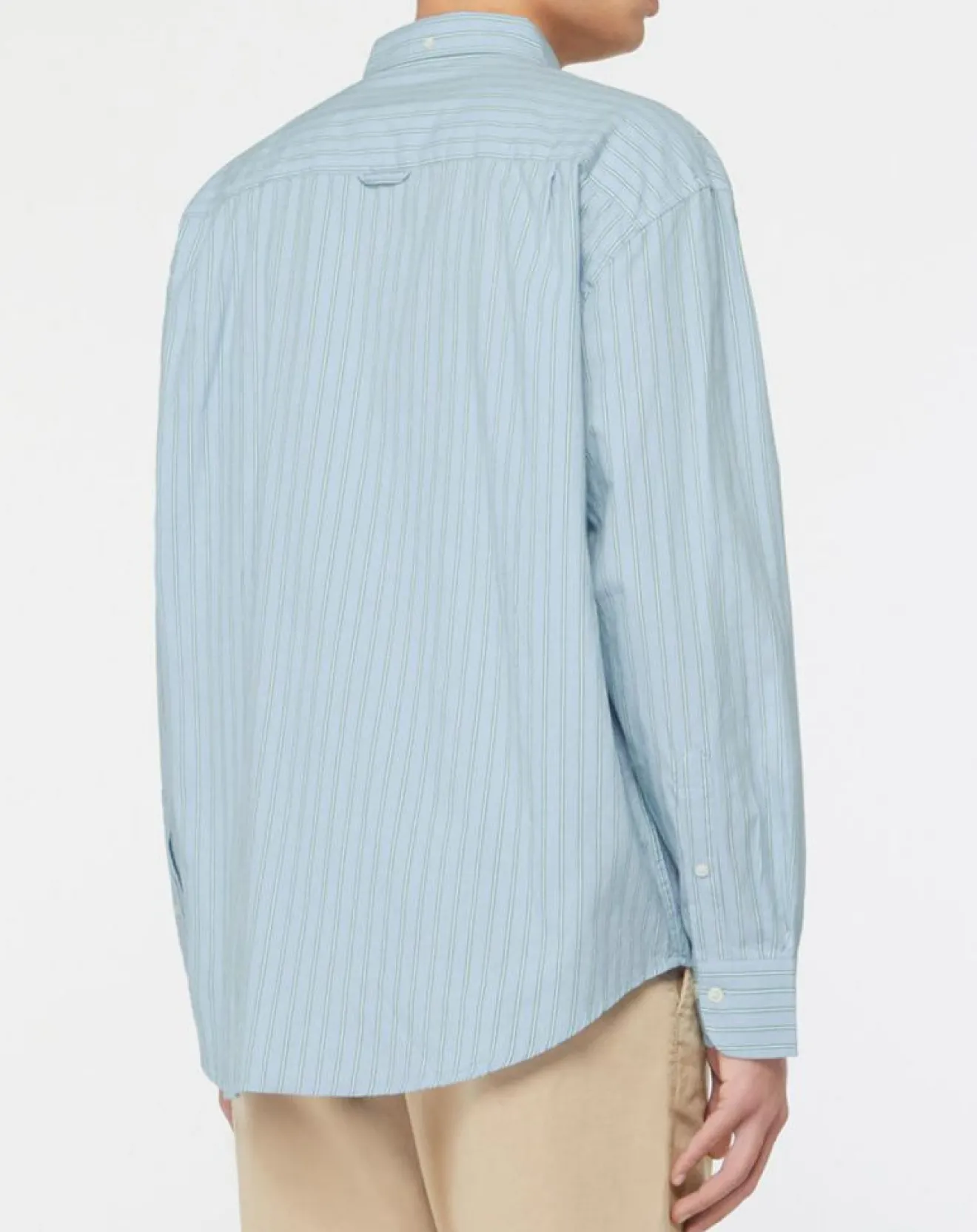 Homme Gant Chemise rayée Laps bleu ciel