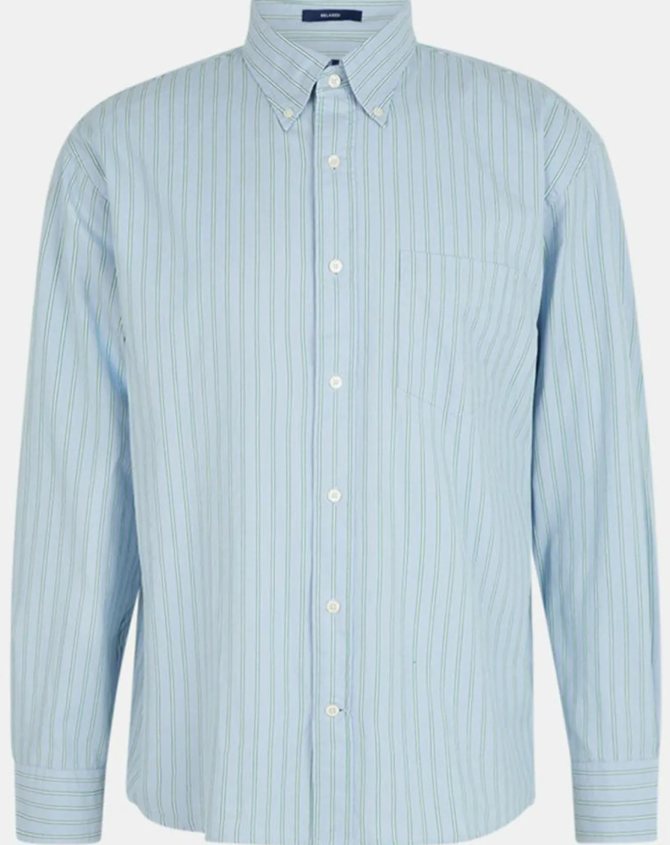 Homme Gant Chemise rayée Laps bleu ciel