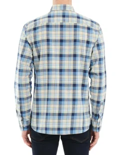 Online Arrow Chemise Regular Fit à carreaux beige/bleu