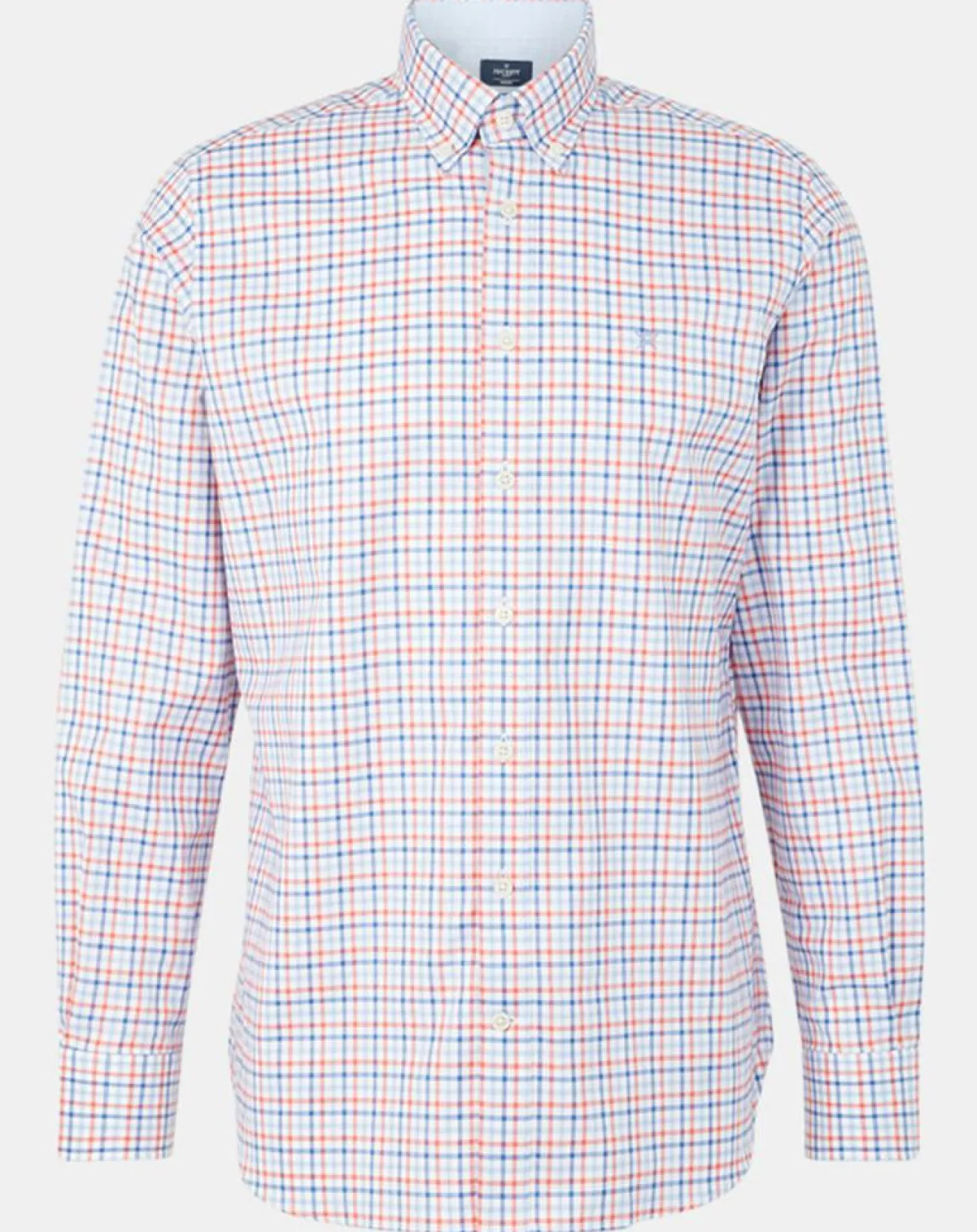 Homme Hackett London Chemise Regular Fit à carreaux corail