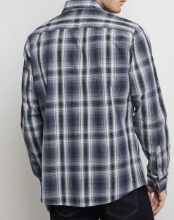 Online Arrow Chemise Regular Fit à carreaux bleu marine