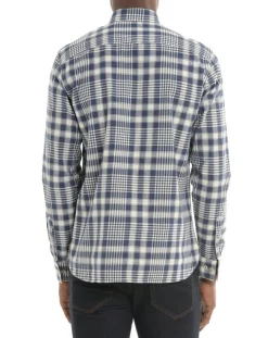 Best Arrow Chemise Regular Fit à carreaux bleue