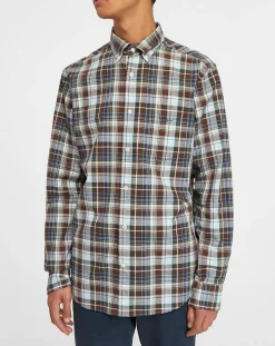 Sale Gant Chemise Regular Fit à imprimé Tartan marron/mulitcolore