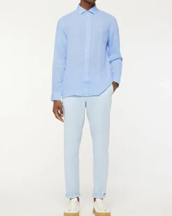 Homme Hackett London Chemise Regular Fit Vichy imprimée bleu ciel