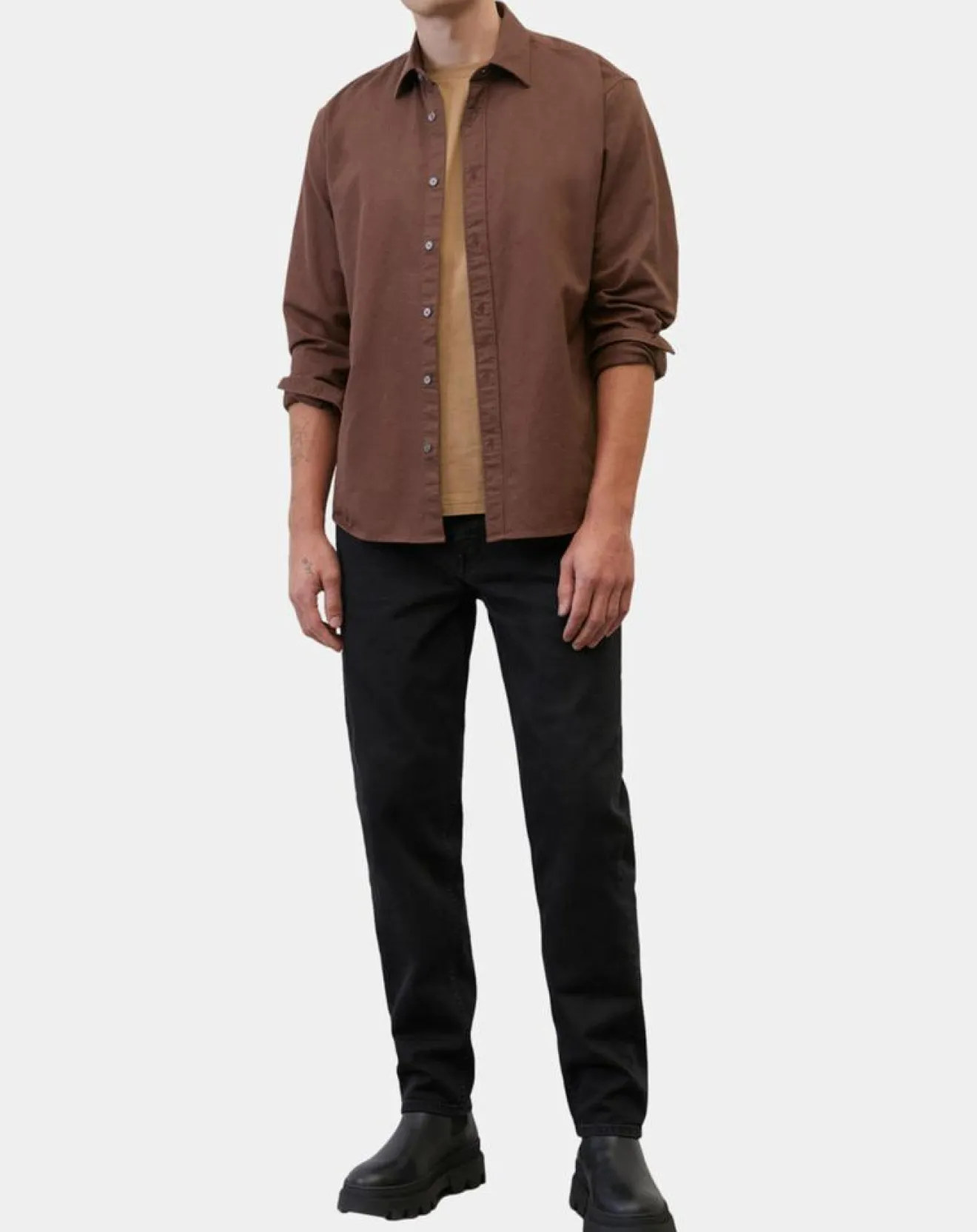 Sale Marc O'Polo Chemise Regular Fit chinée bordeaux