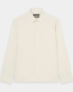 Homme Marc O'Polo Chemise Regular Fit en Velours milleraies écrue