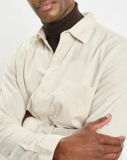 Homme Marc O'Polo Chemise Regular Fit en Velours milleraies écrue