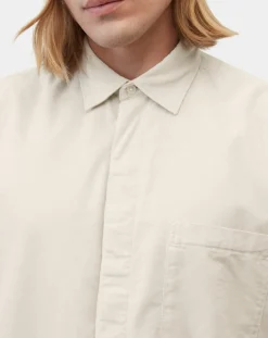 Homme Marc O'Polo Chemise Regular Fit en Velours milleraies écrue