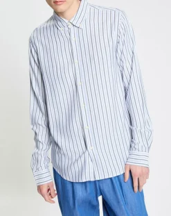 Clearance Scotch & Soda Chemise Regular Fit Fantaisie blanc/bleu