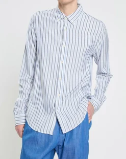 Clearance Scotch & Soda Chemise Regular Fit Fantaisie blanc/bleu