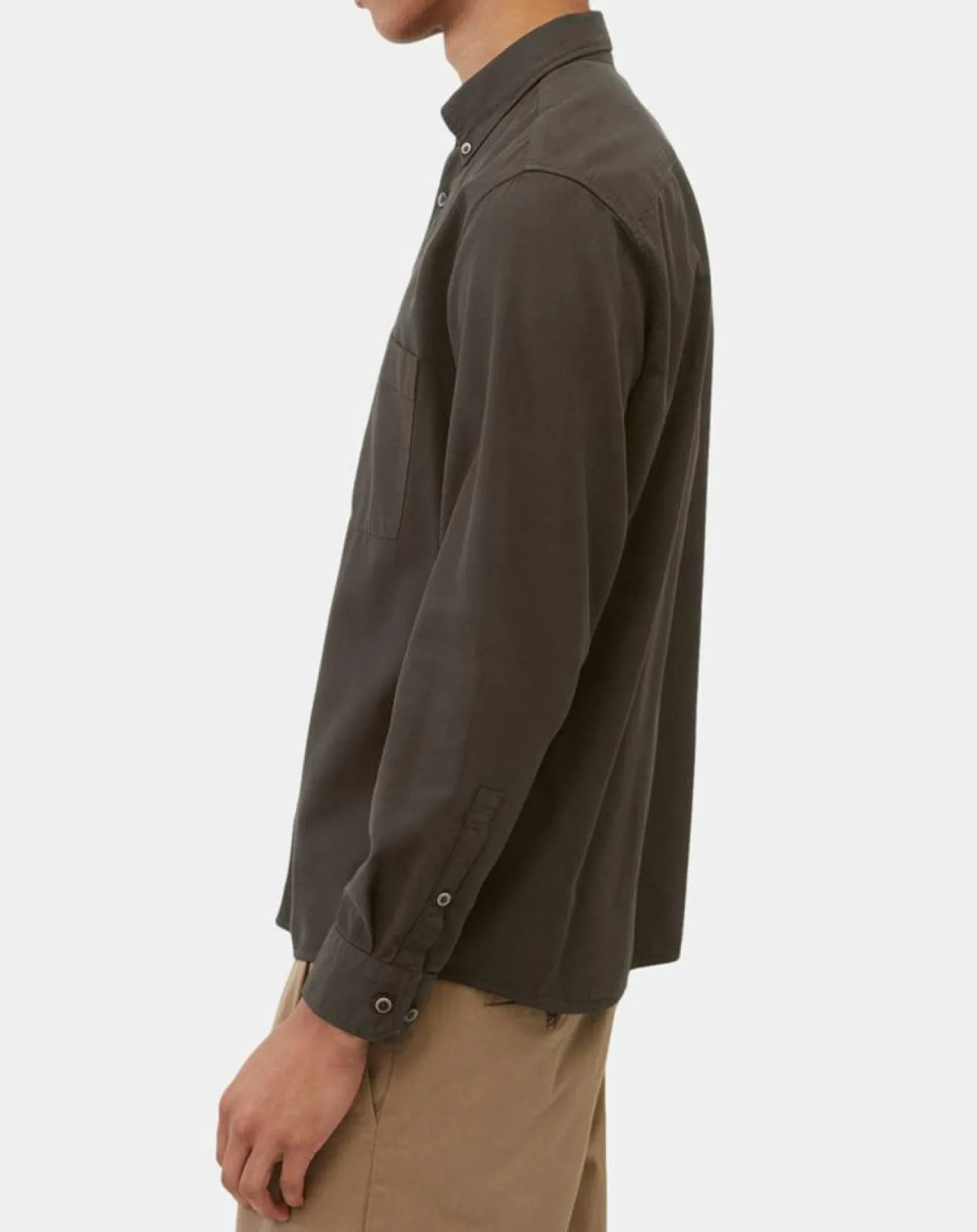 Online Marc O'Polo Chemise Regular Fit marron foncé