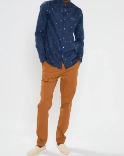 Homme Scotch & Soda Chemise Regular Fit Pocket imprimée bleu marine