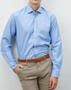 Homme Hackett London Chemise Regular Fit trm bleue