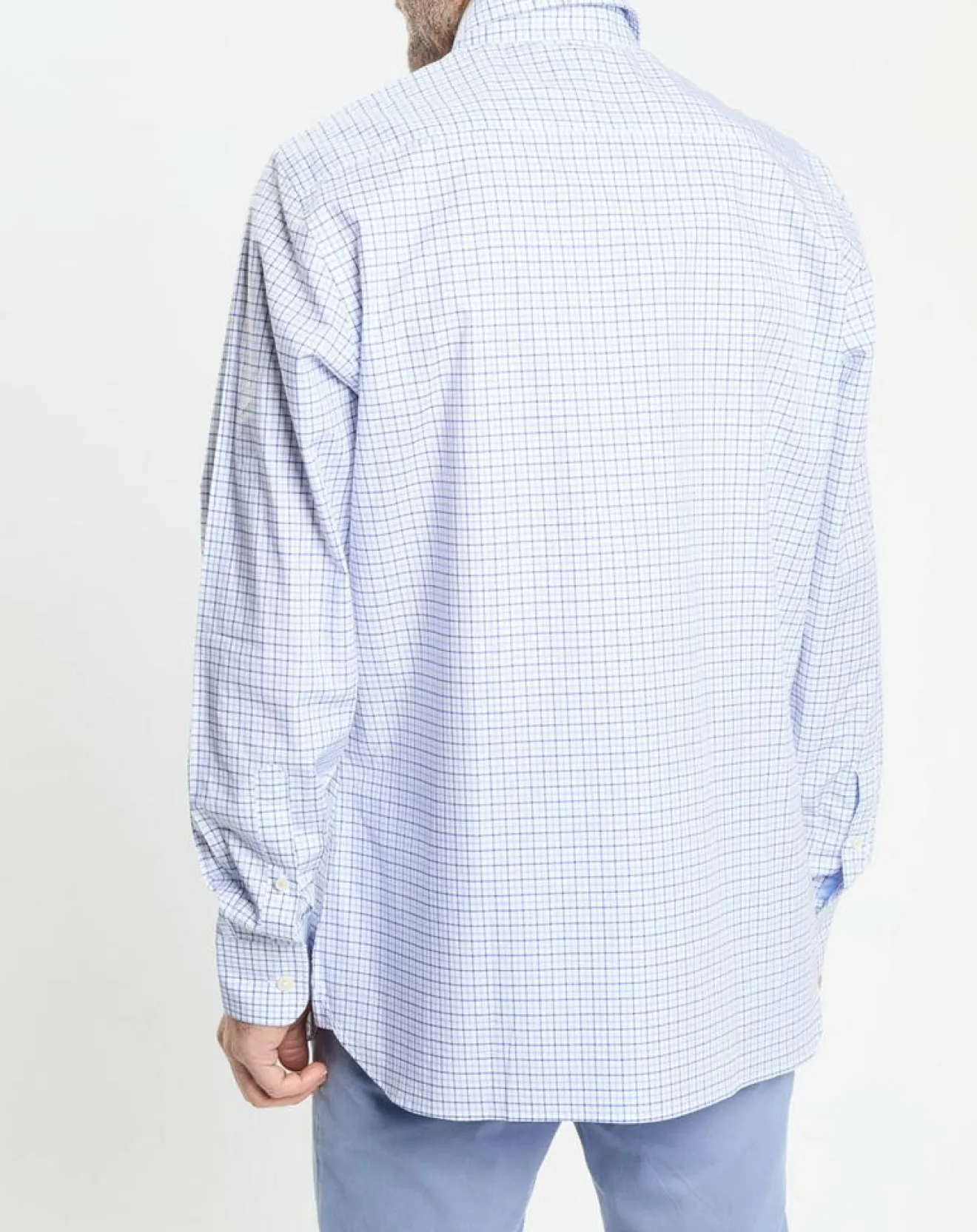 Homme Hackett London Chemise Regular Fit vichy tricolore bleue