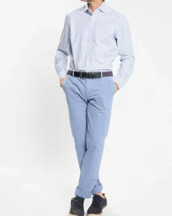 Homme Hackett London Chemise Regular Fit vichy tricolore bleue