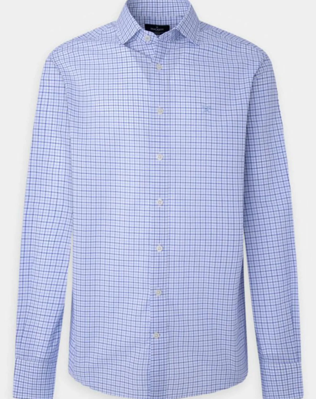 Homme Hackett London Chemise Regular Fit vichy tricolore bleue