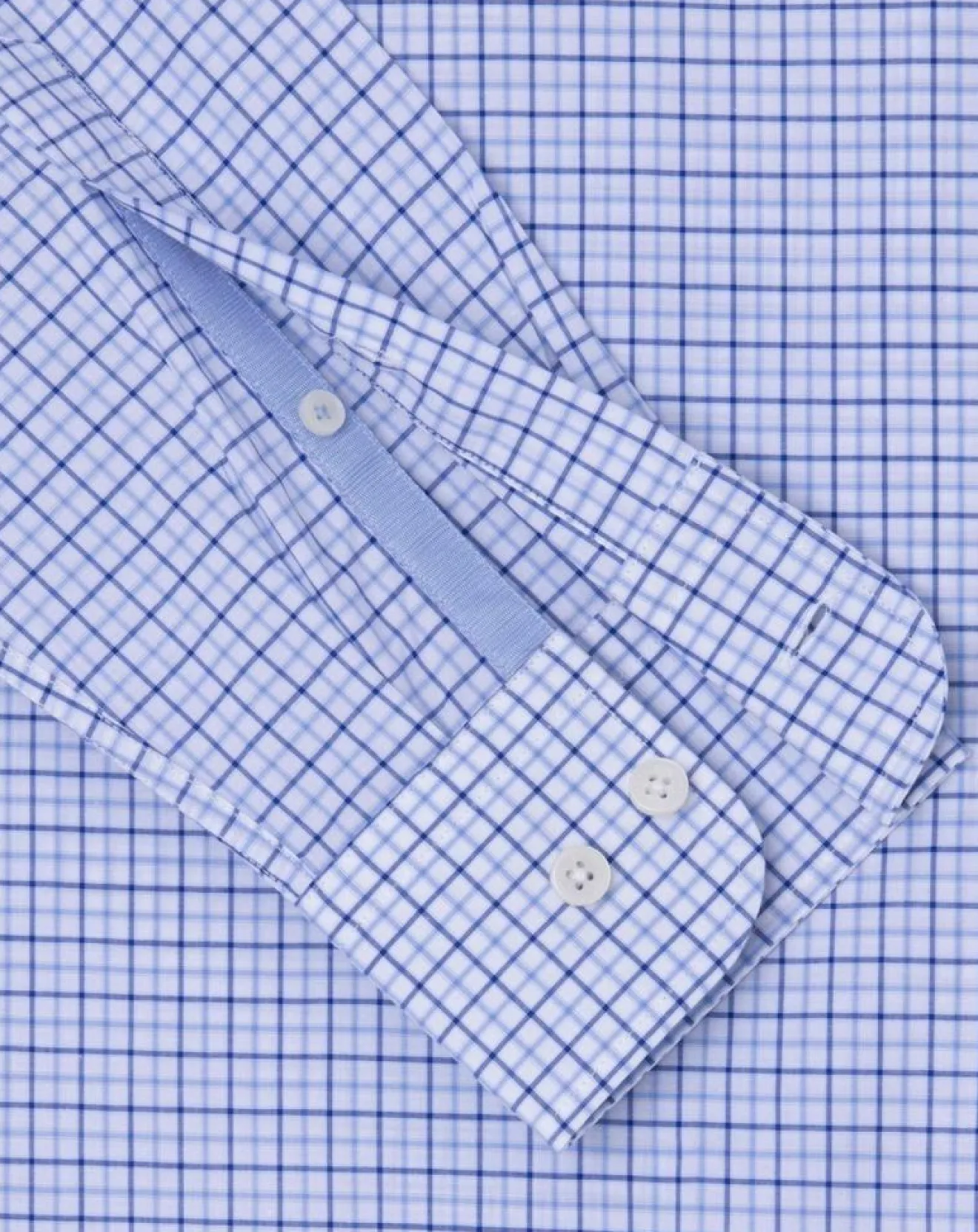 Homme Hackett London Chemise Regular Fit vichy tricolore bleue