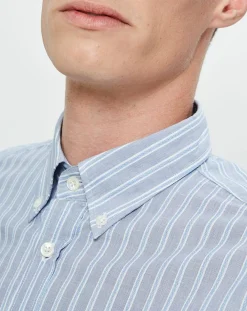 Homme Hartford Chemise Regular Gonz à rayures bleu/blanc