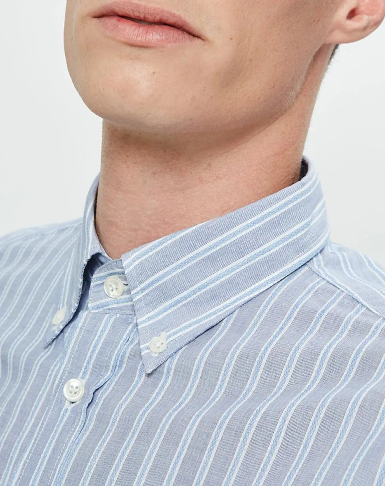 Homme Hartford Chemise Regular Gonz à rayures bleu/blanc