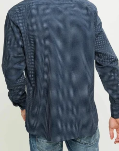 Outlet Marc O'Polo Chemise regular imprimée allover bleu marine