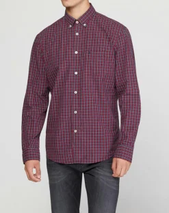 Homme Marc O'Polo Chemise regular Pocket carreaux rouge/bleu/blanc