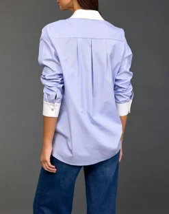 Online Lauren Vidal Chemise Sari ciel