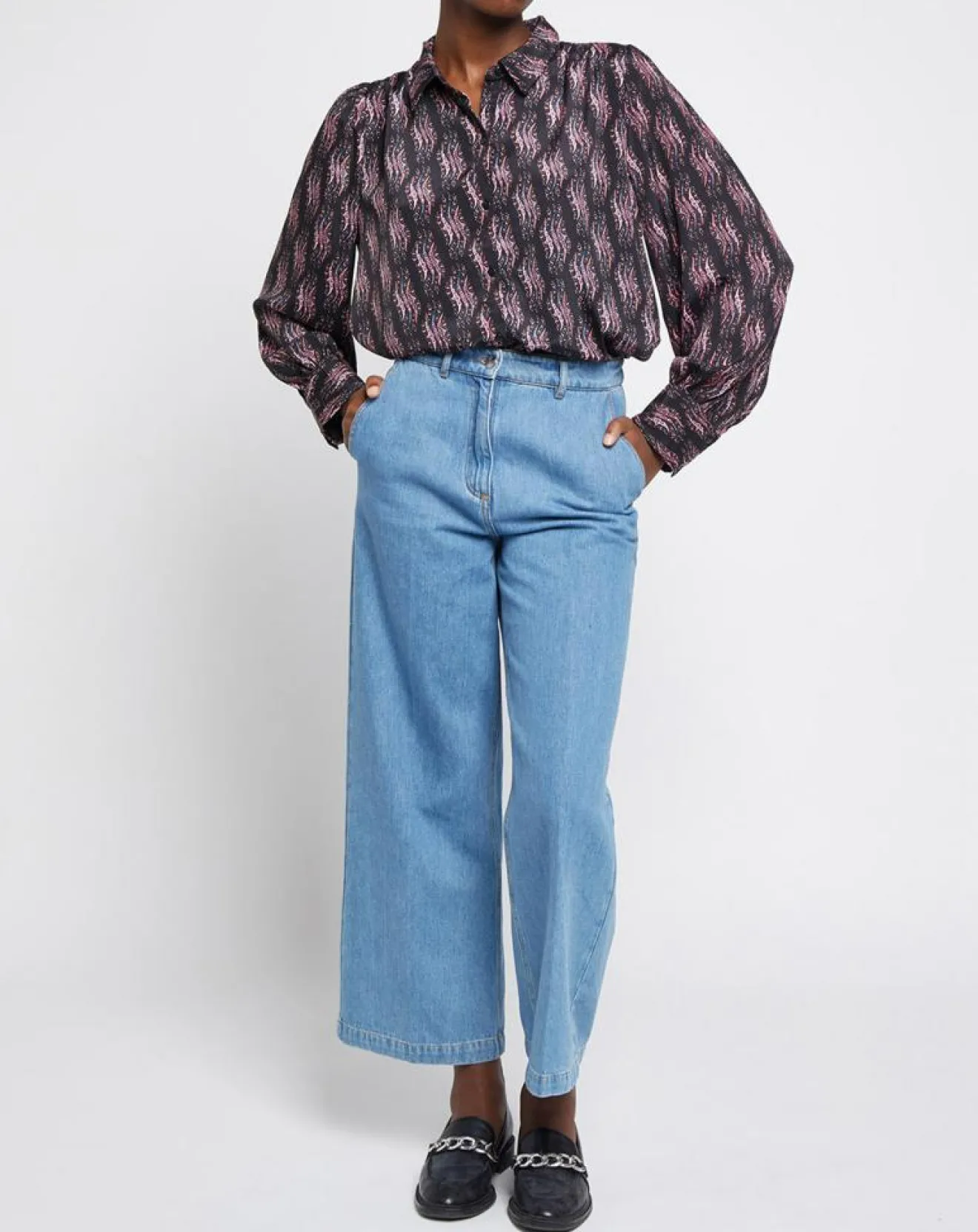 Discount An'ge Chemise Saturne imprimé lony noir