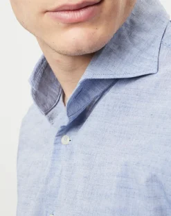 Homme Marc O'Polo Chemise shapped fit bleu chiné