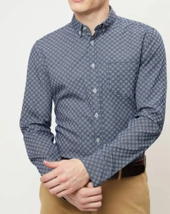 Outlet Marc O'Polo Chemise shapped fit bleue