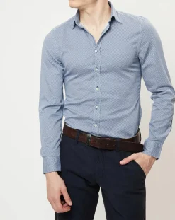 Homme Marc O'Polo Chemise shapped fit bleue