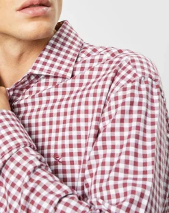 Hot Hackett London Chemise Slim Fit à imprimé vichy rouge/blanc
