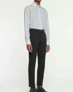 New Hackett London Chemise Slim Fit à imprimé mosaïque beige/vert