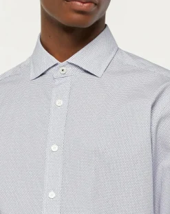 Online Hackett London Chemise Slim Fit à imprimé ancres bleu ciel/blanc