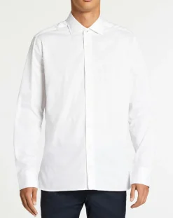 Homme Hackett London Chemise Slim Fit à pois blanche