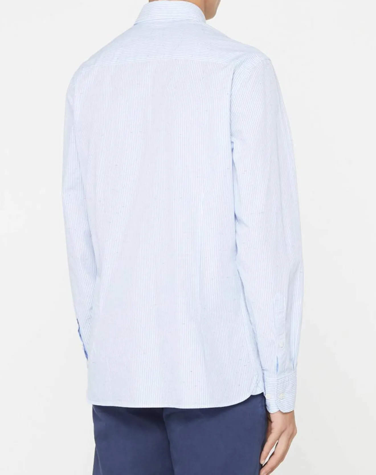 Clearance Hackett London Chemise Slim Fit à rayures bleu ciel/blanc