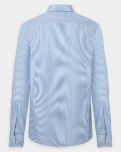 Homme Hackett London Chemise Slim Fit à rayures bleu clair