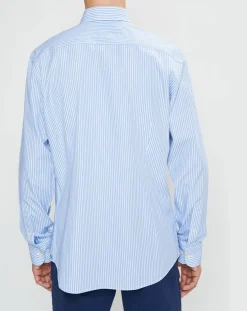 Best Hackett London Chemise Slim Fit à rayures bleue