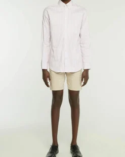 Homme Hackett London Chemise Slim Fit Biface à rayures rose