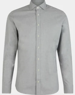 Homme Hackett London Chemise Slim Fit Dobby gris clair