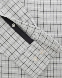 Discount Hackett London Chemise Slim Fit en Flanelle à carreaux gris clair