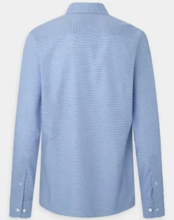 Homme Hackett London Chemise Slim Fit imprimée Pied-de-Poule bleu/blanc