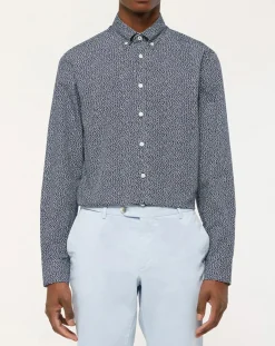 Best Hackett London Chemise Slim Fit imprimée bleue