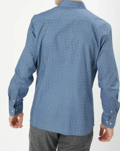 New Hackett London Chemise Slim Fit imprimée foulard bleu foncé