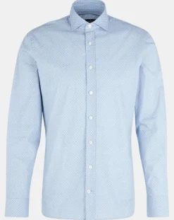 Outlet Hackett London Chemise Slim Fit imprimée Color bleu ciel